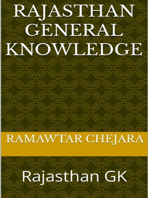 cover image of Rajasthan General Knowledge